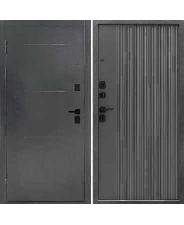 Входная дверь Дверной Континент Форпост Монблан серый софт
